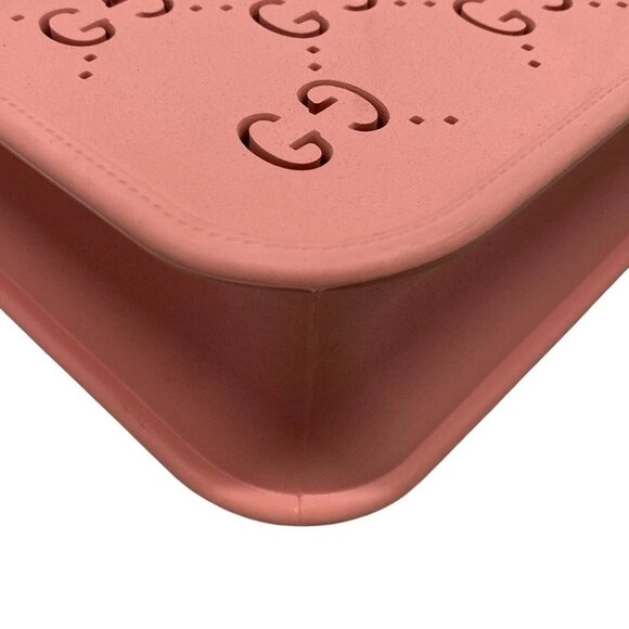 GUCCI Children's GG Tote Bag 679365 Pink Rubber - Tote Bag - Picture 9 of 16